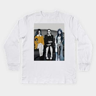 Wednesday Friday Addams Gang Kids Long Sleeve T-Shirt